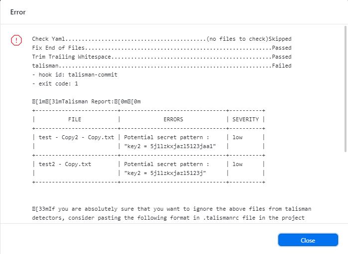 Talisman Hook GitHub Desktop