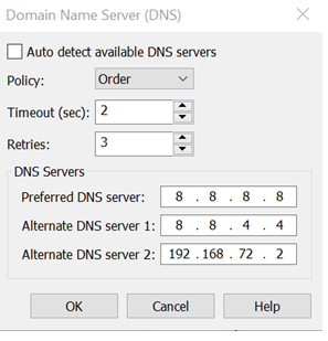 Figure 2, DNS Settings